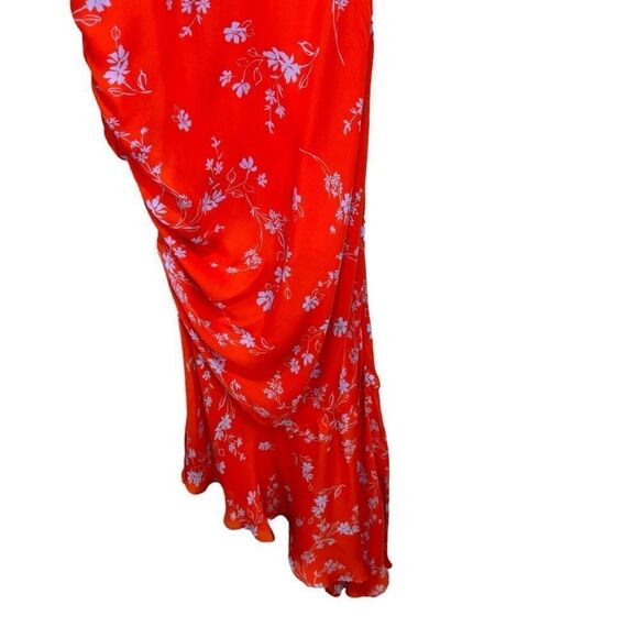 NEW Nicholas Triangle Top Silk Slip Dress Poppy Floral Size 6 - Picture 10 of 13